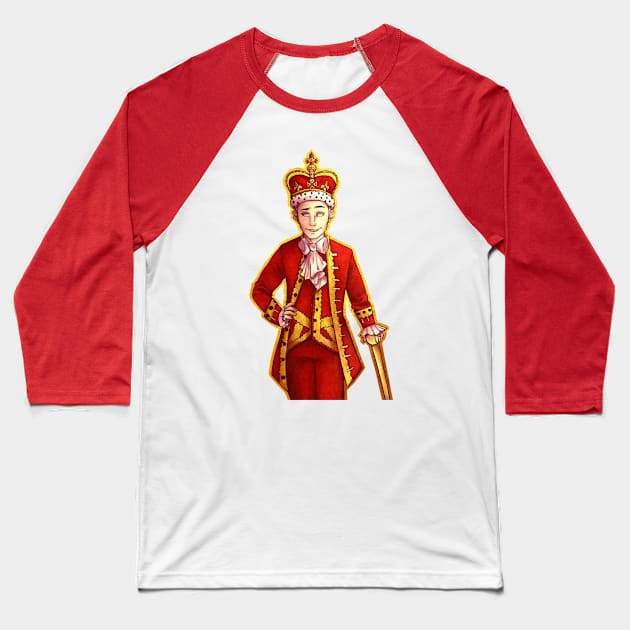 the king george Baseball T-Shirt by iritaliashemat